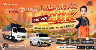 Lalamove giảm 80% phí ký quỹ cho đối tác tài xế mới, đồng hành cùng bác tài nâng cao thu nhập mùa cao điểm cuối năm
