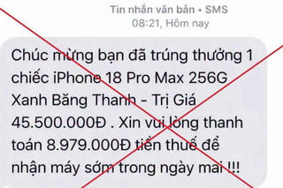 Công an cảnh báo tình trạng lừa đảo trúng thưởng điện thoại iPhone 18 Công an cảnh báo tình trạng lừa đảo trúng thưởng điện thoại iPhone 18