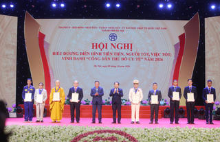 Vinh danh 9 Công dân Thủ đô ưu tú năm 2026