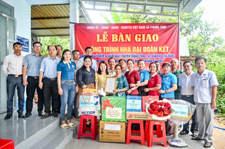 Vedan đồng hành cùng UBMTTQ xã Phước Thái trao tặng nhà đại đoàn kết