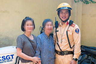 Đại úy CSGT Hà Nội và những hành động đẹp trên đường làm nhiệm vụ