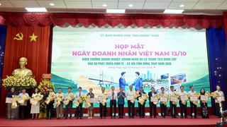 Đồng Tháp tôn vinh doanh nghiệp, doanh nhân tiêu biểu năm 2026