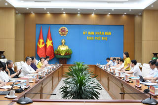 Đoàn công tác của Hội đồng phối hợp phổ biến, giáo dục pháp luật Trung ương làm việc tại tỉnh Phú Thọ