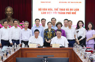 TP Huế và Bộ Văn hóa, Thể thao và Du lịch ký kết kế hoạch phối hợp phát triển đến năm 2030