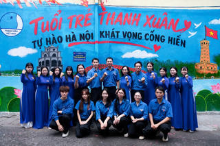 Tuổi trẻ Thanh Xuân làm đẹp không gian sống bằng tranh tường bích họa