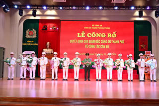 Công an Hải Phòng kiện toàn lãnh đạo 13 phòng nghiệp vụ