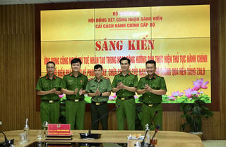 Công an Hải Phòng được Bộ Công an công nhận sáng kiến cải cách hành chính cấp Bộ