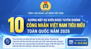 10 gương mặt dự kiến được tuyên dương Công nhân Việt Nam tiêu biểu toàn quốc năm 2026