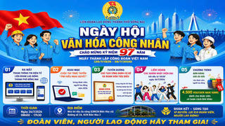 Ngày hội Văn hóa công nhân năm 2026: Chăm lo đời sống tinh thần, sức khỏe người lao động