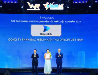 Daiichi Life Việt Nam tiếp tục vinh dự góp mặt trong Top 500 doanh nghiệp lợi nhuận tốt nhất và Top 50 doanh nghiệp lợi nhuận xuất sắc Việt Nam 2026