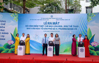 Hà Nội: Ra mắt 2 mô hình điểm tổ chức hoạt động tại thiết chế văn hóa tổ dân phố 
