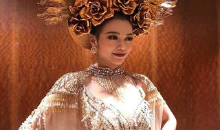 Đại diện Việt Nam giành huy chương vàng phần thi trang phục dân tộc tại Hoa hậu Trái đất 2018