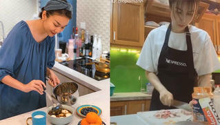 Bất ngờ với tài bếp núc của Sao Việt mùa Covid