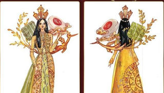 Trang phục dân tộc ấn tượng dành cho Khánh Vân tại Miss Universe 2020