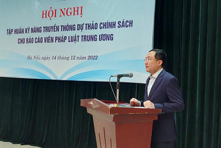 Tập huấn kỹ năng truyền thông dự thảo chính sách 