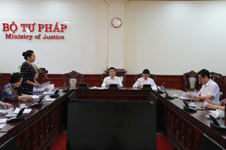 Lãnh đạo Bộ Tư pháp làm việc về kết quả thu hồi tài sản trong các vụ án hình sự về tham nhũng, kinh tế