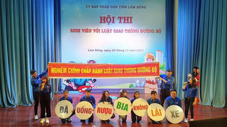 Lâm Đồng tổ chức Hội thi Sinh viên với luật giao thông đường bộ