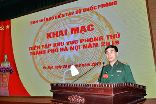 Khai mạc Diễn tập khu vực phòng thủ TP. Hà Nội năm 2019