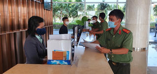 Công an huyện đảo Phú Quốc chung tay trong phòng, chống dịch bệnh Covid -19