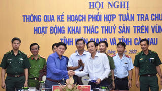 Kiên Giang và Cà Mau ký kết tuần tra chung và chống khai thác IUU