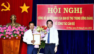 Thứ trưởng Bộ LĐTB&XH giữ chức Phó Bí thư Tỉnh ủy Cà Mau