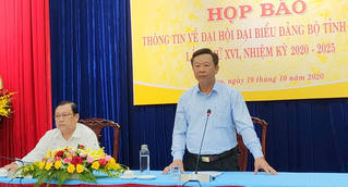 Đại hội Đảng bộ tỉnh Cà Mau lần thứ XVI sẽ diễn ra từ ngày 26-28/10