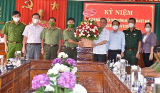Lãnh đạo Bạc Liêu thăm hỏi, chúc mừng kỷ niệm 76 năm ngày truyền thống lực lượng Công an nhân dân