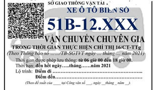 Cấp Giấy đi đường nhận diện bằng mã QR-Code trong thời gian giãn cách xã hội