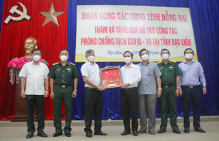 Đồng Nai hỗ trợ Bạc Liêu 2 tỷ đồng cho công tác phòng, chống dịch COVID-19 