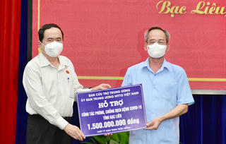 Phó Chủ tịch thường trực Quốc hội Trần Thanh Mẫn làm việc với Bạc Liêu về tình hình kiểm soát dịch bệnh
