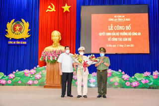 Thượng tá Trần Văn Thi giữ chức Phó Giám đốc Công an tỉnh Cà Mau