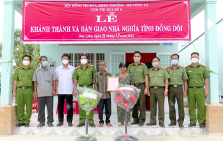 Cụm thi đua số 9, Bộ Công an tổ chức bàn giao nhà nghĩa tình đồng đội