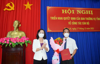 Ông Từ Minh Phúc, Chủ tịch UBND huyện Vĩnh Lợi được bổ nhiệm làm Chánh Văn phòng UBND tỉnh Bạc Liêu