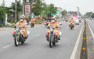 Cảnh sát giao thông Bạc Liêu thực hiện cao điểm bảo đảm an toàn giao thông dịp Tết 