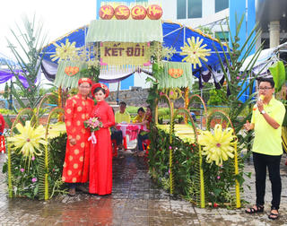 Nét đẹp cổng cưới truyền thống của người dân miền Tây