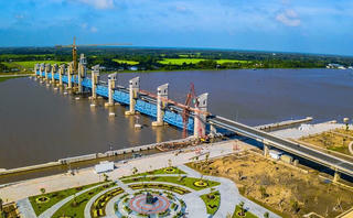 Thủ tướng Chính phủ Phạm Minh Chính dự và bấm nút khởi động hệ thống thủy lợi Cái Lớn - Cái Bé giai đoạn 1