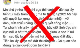 Kiên Giang: Buộc công dân đính chính bài viết sai sự thật về Chi cục THADS huyện Châu Thành