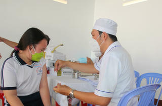 Bạc Liêu tiêm vaccine phòng COVID-19 cho trẻ từ 5 đến dưới 12 tuổi