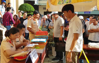 Công an 46 xã tại tỉnh Bạc Liêu được cấp biển số xe máy từ ngày 21/5