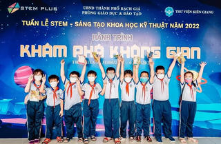Kiên Giang: Khơi dậy tiềm năng, tư duy sáng tạo của bé bằng sân chơi khoa học Stem Robotics