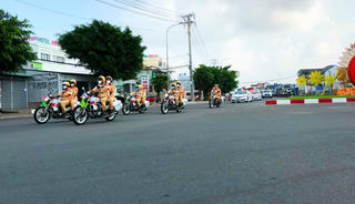 Công an Bạc Liêu thực hiện cao điểm kiểm tra, xử lý các hành vi vi phạm về trật tự an toàn giao thông