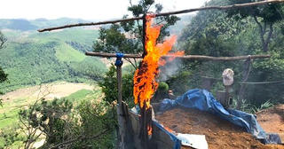 Truy quét hàng loạt điểm khai thác vàng trái phép tại Bồng Miêu