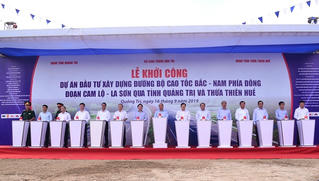 Thủ tướng phát lệnh khởi công xây dựng tuyến cao tốc Cam Lộ - La Sơn