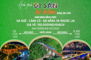Tổ chức chạy tàu 'Kết nối di sản miền Trung'