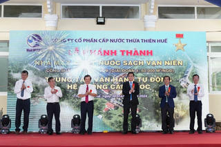 Khánh thành 'trái tim' của hệ thống cấp nước tỉnh Thừa Thiên Huế