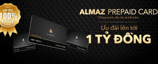 Almaz công bố sản phẩm Prepaid Card độc đáo