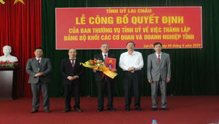 Lai Châu thành lập Đảng bộ Khối Các cơ quan và doanh nghiệp tỉnh