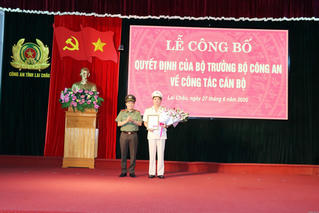 Bổ nhiệm tân Giám đốc Công an tỉnh Lai Châu