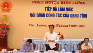 Phó Chủ tịch UBND tỉnh Kiên Giang Lê Quốc Anh làm việc tại huyện Kiên Lương