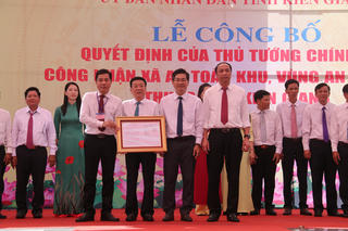 Công bố xã An toàn khu, vùng An toàn khu thuộc tỉnh Kiên Giang